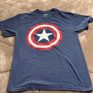 Marvel Navy Captain America Shield Tee